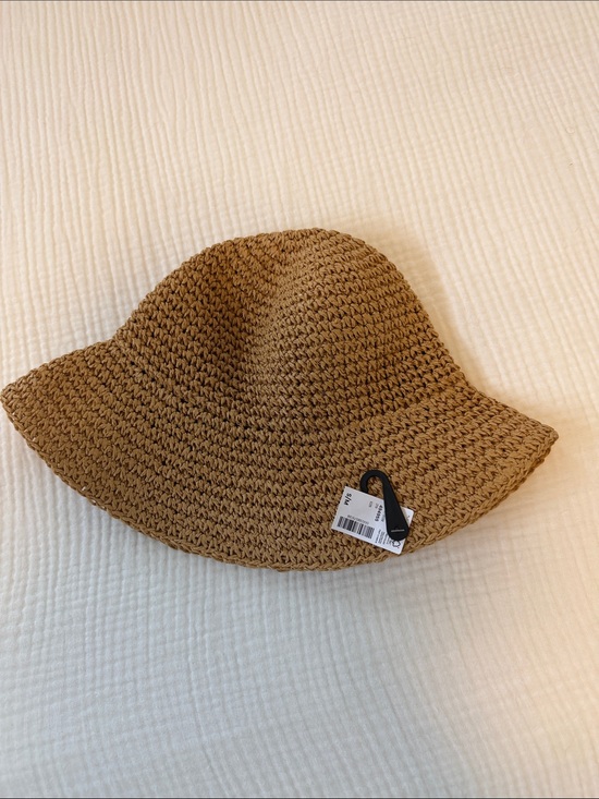 Reitmans Accessories - Reitmans Mustard Woven Beach Bucket Hat
